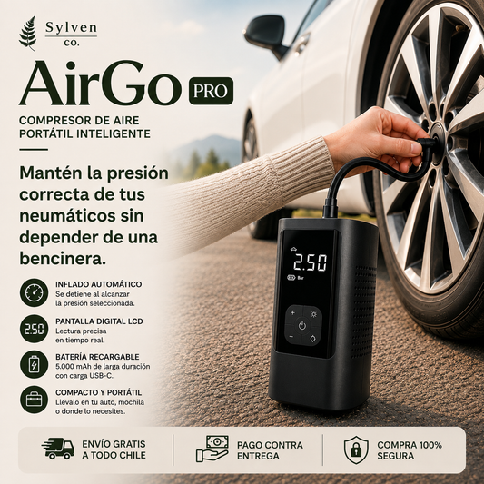 AirGo Pro | Compresor de Aire Portátil