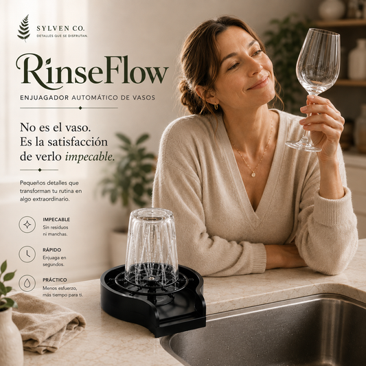 RinseFlow | Enjuagador Automático de Vasos